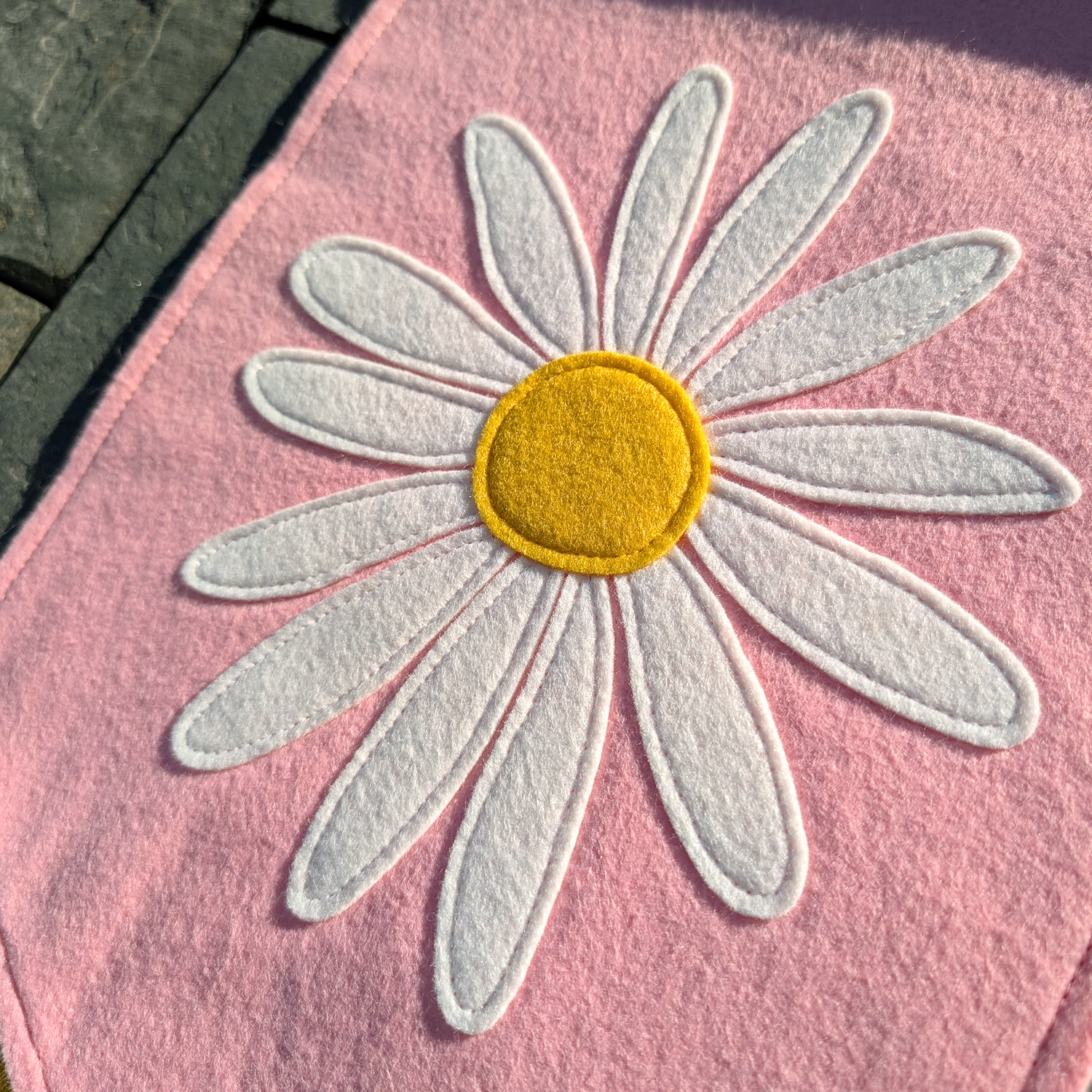 Daisy Handmade Felt Banner — Wildkat Studio